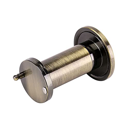 POCREATION Mirilla para puerta con ángulo de visión amplio de 200 grados, cubierta de privacidad resistente con lente de aleación de zinc, fácil instalación para puertas de madera, seguridad y puertas cortafuego de 35 mm a 60 mm (Bronce) miniatura 4