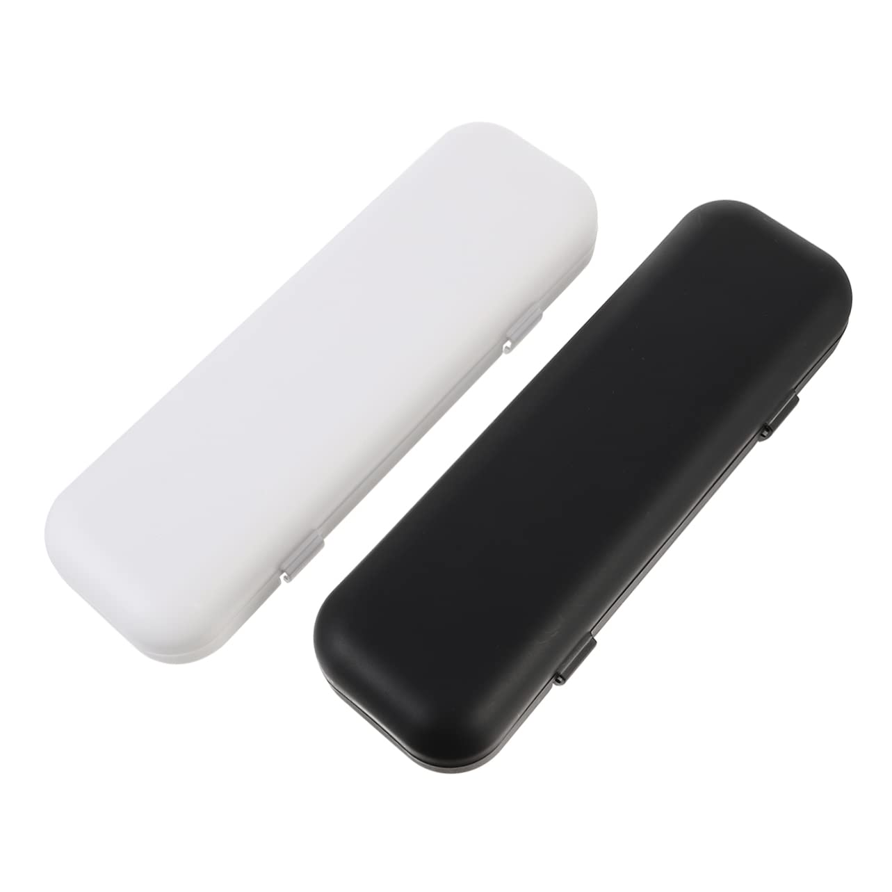 GOOHOCHY 2Pcs Electric Toothbrush Travel Case Durable Storage Box with Flipping Cover Portable Holder for Travel Protects Against Bumps and Scratches