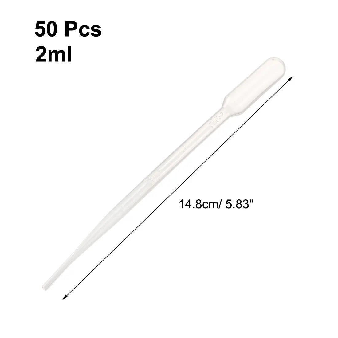 Pipette in plastica da 50 pezzi da 2 ml