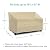 SunPatio Outdoor Patio Sofa Cover - Heavy Duty Deep Seat Couch Cover with Waterproof Seam, All Weather Protection, 80"L x 39"W x 32"H, Beige