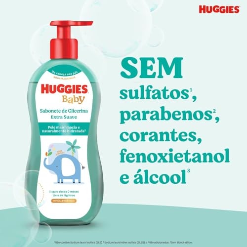 Sabonete Líquido de Glicerina Huggies Extra Suave 600 ml