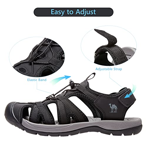 Camelsports Men's Hiking Sandals Closed Toe Outdoor Beach Sandal Waterproof Sport Fisherman Sandals Water Shoes #TOP2