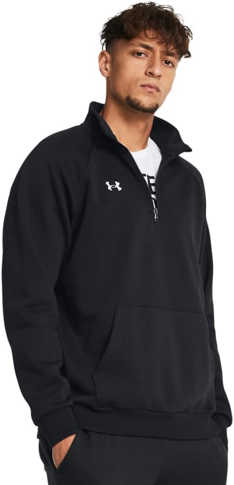 Under Armour erkek Rival Fleece Çeyrek Fermuarlı Üst