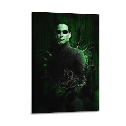 BGHUENQ Póster de personajes de la película The Matrix, póster decorativo de lienzo para pared e impresión artística moderna para dormitorio familiar, 60 x 90 cm