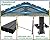 Greesum 12x20FT Metal Carport with Heavy Duty Frame and Galvanized Steel Roof, Round Carports with Side Support Rods, Canopy Shelter for Car, Pickup Trucks, Boats, Party, Gray