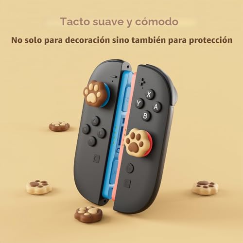 Miniatura 4 de GeekShare Empuñaduras de pulgar para Switch 2 (2025), tapas de botón de repuesto, tapas de agarre para pulgar, funda de agarre para joysticks compatible con Switch 2, cómoda y duradera (4 piezas