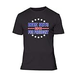 Fresh Tees® Deez Nuts for President 2016 Funny Presidential Shirts (Small, Black)