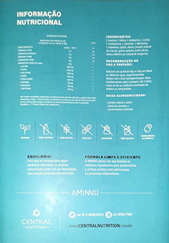 Aminnu 10g Com 30 Sachês Sabor Tangerina