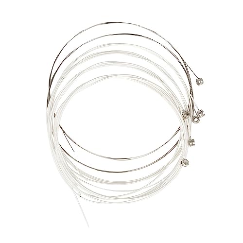 PGthree Lot de 6 cordes de guitare folklorique en acier pour guitare folklorique classique Argenté - Les Beatles, Paul McCartney, John Lennon, RIngo Starr, George Harrison PGthree Lot de 6 cordes de guitare folklorique en acier pour guitare folklorique classique Argenté