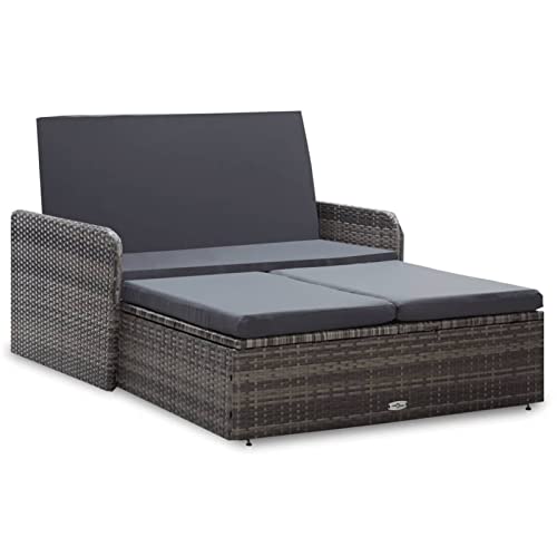 Festnight Gartensofa Ausziehbar 2 Sitzer Balkon Sofa Rattan Lounge Sofa mit Liegefunktion Ottomane Polyrattan Outdoor Sofa mit Stauraum Balkon Liegesofa Balkonmöbel Couch Rattansofa Festnight Gartensofa Ausziehbar 2 Sitzer Balkon Sofa Rattan Lounge Sofa mit Liegefunktion Ottomane Polyrattan Outdoor Sofa mit Stauraum Balkon Liegesofa Balkonmöbel Couch Rattansofa