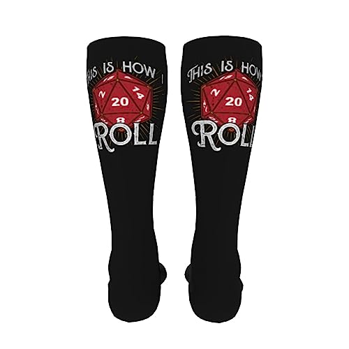 Vintage This Is How I Roll Knee High Socks For Women Long Tube Socks Athletic Compression Socks Unisex High Socks Girls4