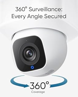 eufy Security Floodlight Camera E30, Security Camera Outdoor, 360° Pan and Tilt, AI Detection and Tracking, 2K Video, 2.4GHz Wi-Fi, 2,000 Lumens, Custom Voice and Light Alerts, 24/7 Recording