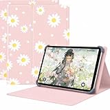 For 山善 YAMAZEN QA15 / QA15-101 ケース 9-11インチ タブレットケース マグネット着脱式 3段階スタンドスロット＆視野角度調節 スタンド機能 四隅テンションクリップ固定 耐衝撃設計 PUレザー 高級PUレザー (ひまわり, YAMAZEN QA15)