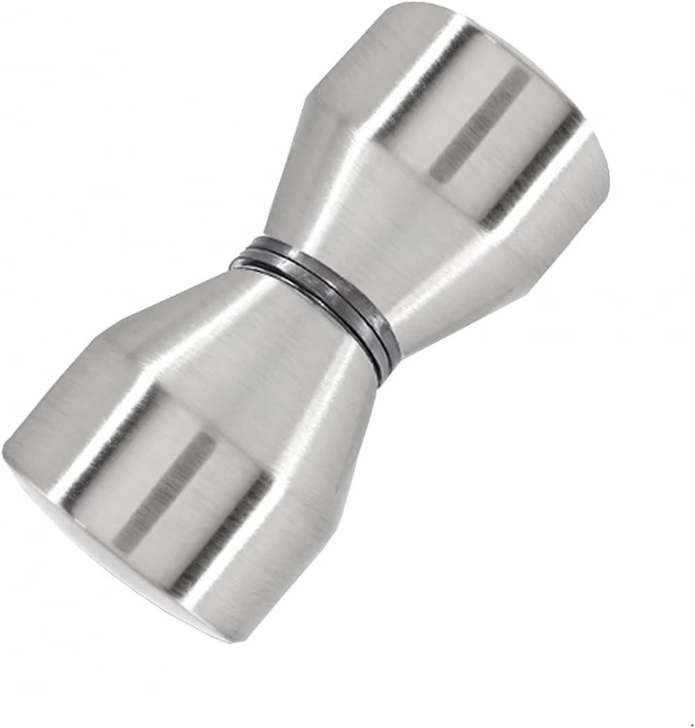 Bouton de poignée de porte d'écran de douche antirouille en aluminium argenté