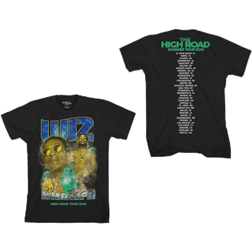 Image of Wiz Khalifa 90'S Official Tee T-Shirt Mens Unisex (Small) Black
