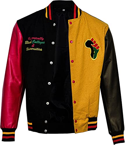 HBCU Pride Letterman Varsity Jacket - Donovan Mitchell Multicolor HBCU Wool Jacket with HBCU Patches3
