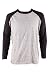 Knocker / Top Pro Men's Long Sleeve Baseball Raglan Shirt-Gray/Black-Small