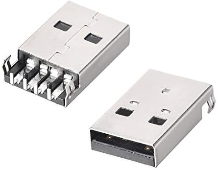 10 Weiße USB 2.0 Type-A Stecker, DIY-Lötadapter, 5-polig – Bastelset Für Eigene Kabel