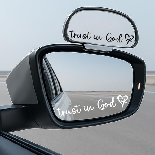 Nouiseuns 6PCs Christian Car Decals - Trust in God Rearview