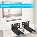 ECLINK Black Mounting Wall Bracket Compatible with Bose WB-300, SoundTouch 300, 500, 700, 900 Soundbar Speaker