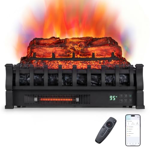 Image of Tangkula 23 inch Smart Electric Fireplace, Compatible with Alexa, WiFi Enabled