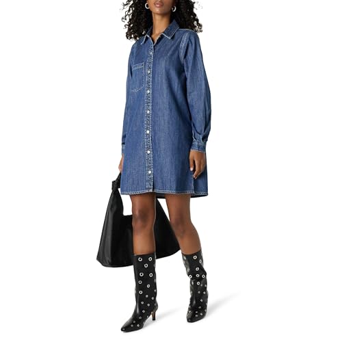美品★ I LINE DENIM SHIRT DRESS I LINE DENIM SHIRT DRESS