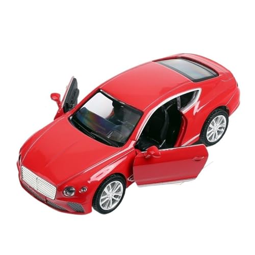 Voiture en alliage moulé sous pression Bentley Continental 1:36 modèle réduit métal rouge