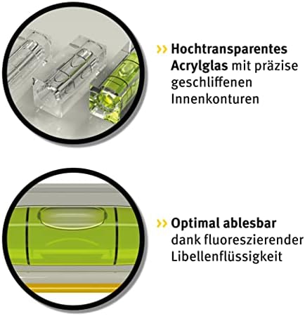 Bild 4 - STABILA Mini-Wasserwaage Pocket Electric, 7 cm, starker Seltenerd-Magnet, 1 Horizontal-Libelle, Made in Germany, Gelb