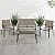 Best Choice Products 4-Piece Outdoor Textilene Patio Conversation Set, Backyard Furniture w/Loveseat, Coffee Table, Steel Frame - Brown/Brown
