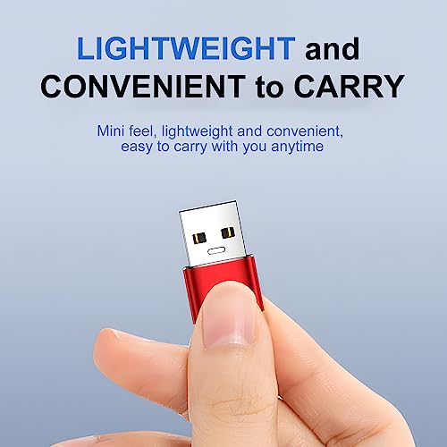 Image of JIMTAB USB C Adapter (4 Pack), USB C to USB, High-Speed Data Transfer, USB-C to USB Female Adapter for MacBook Pro 2023, iPad Pro 2023, Samsung Galaxy Book, Dell XPS and More Type C Devices
