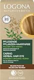LOGONA Naturkosmetik Tinte vegetal nutritivo para el cabello, polvo vegano con henna orgánica para un color intenso y brillo, tinte vegetal en rubio cobre (rubio), 1 x 100 g