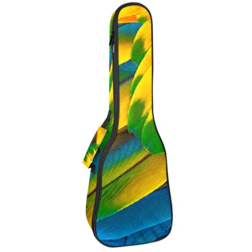 Sac pour ukulélé ténor étanche housse rembourrée soprano 53,3 60,9 cm à motif plumes