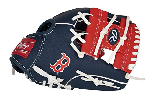 Rawlings | MLB Players Glove Series | T-Ball & Youth Baseball Gloves | Boston Red Sox NAVY 10'