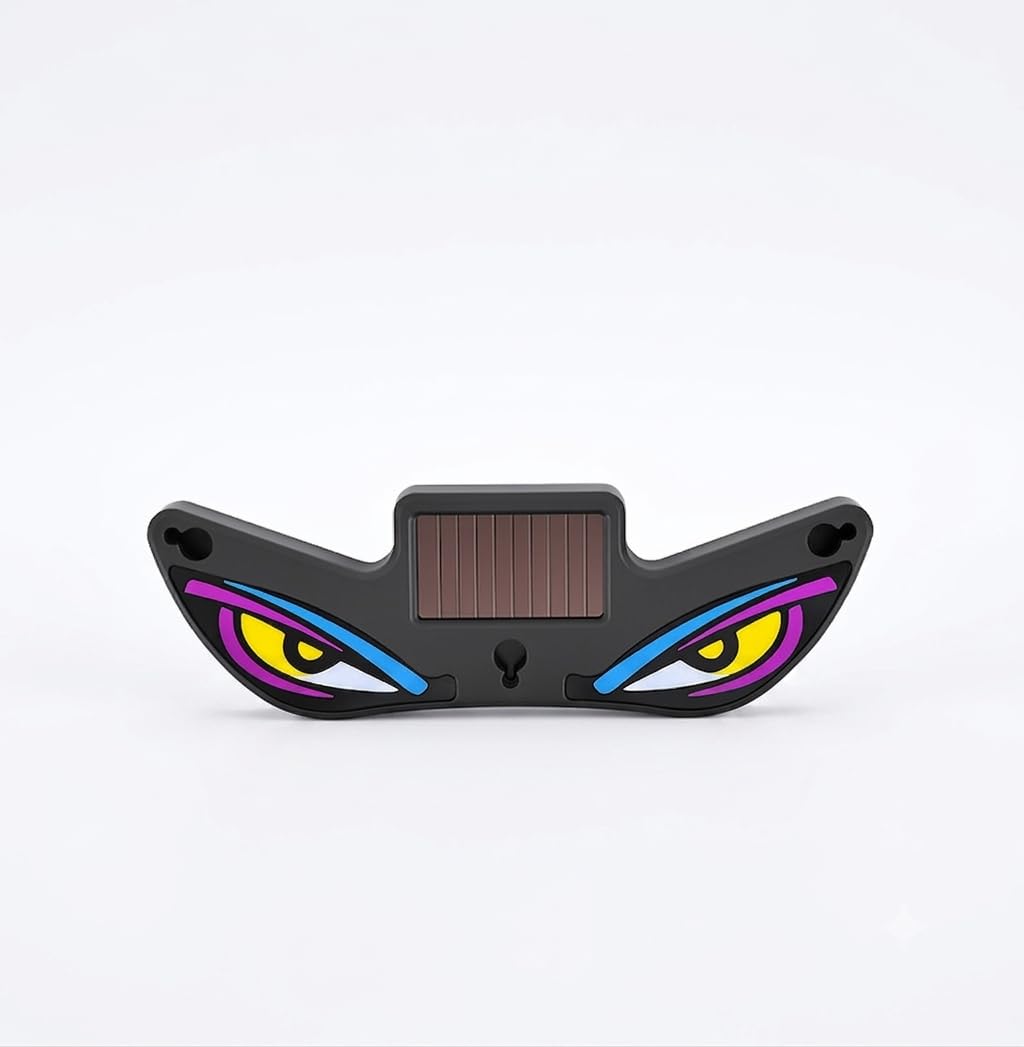 BKN Wireless Triangle Window Light Energy Efficient Solar Devil Eye Light for Night Driving, Solar Devil Eye Motors Car's | Parts & Accessories | Car & Truck Parts | Car Window Decoration (Y5, 1pcs)-image-18