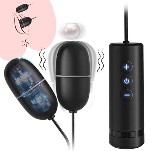 Bullet Vibrator Women Sex Toys, Mini Vibrators with 7 Vibration Modes, Double Egg Massager Female G-spot Clitoral Nipple Stimulation Couple Sex Toy, Vibrator with Remote USB Charging Adult Toys