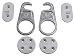 Produktbild Gedotec Möbelverbinder LOCK Tischplatten-Verbinder trennbar Arbeitsplatten-Verbinder | Verbinder für Büro-Tisch - Möbel | Stahl verzinkt | Bauhöhe 9,1 mm | 1 Set - Holz-Verbinder Metall zum Schrauben
