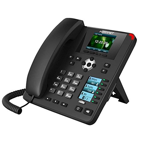 FORTINET | FON-375 | FortiFone-375 IP Phone with 2.8"/2.4" Dual Color Screen, 16 Programmable Keys, Poe and 10/100/1000 LAN and PC Connections