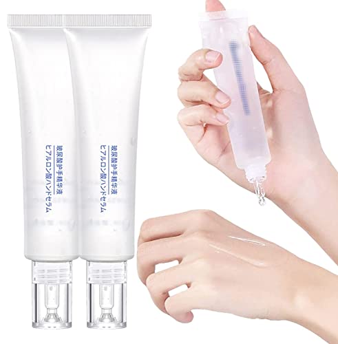 3pcs Hyaluronic Acid Hand Care Essence - Hyaluronic Acid Hand Anti-Aging - Pore Shrinking, Skin Moisturizing Essence for Deep Hydration and Anti-Aging Cover