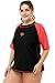 SOCIALA Womens Plus Size Swim Shirt Sun Protection Rash Guard Swimsuit 2X Black