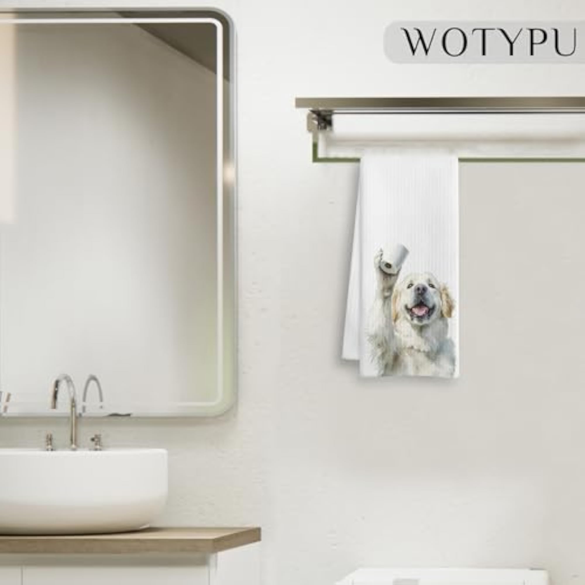 Funny Great Pyrenees Gifts Bathroom Hand Towels