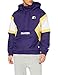 STARTER BLACK LABEL Color Block-Giacca retrò con Mezza Zip Giacchetto Termico, Starter Viola/Bianco/Giallo, XXL Uomo