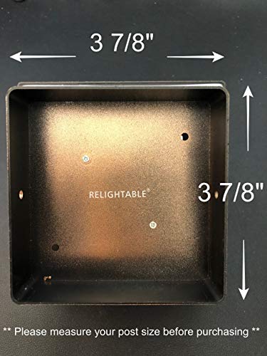 4 Pack Solar Powered Copper Outdoor Garden Deck Patio Fence Pathway Post Light For 4X4 Wood Posts #TOP1