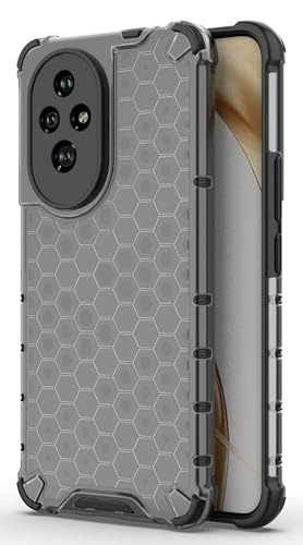 Image of Glasgow Back Case Cover Compatible with [ Honor 200 5G ] (Stylish Design) - Black