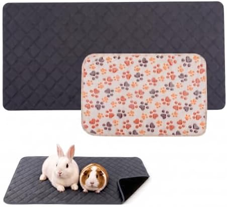 LUFTPETS Guinea Pig Cage Liners 2 Pcs, Washable Midwest Pad & Fleece Mat image 3
