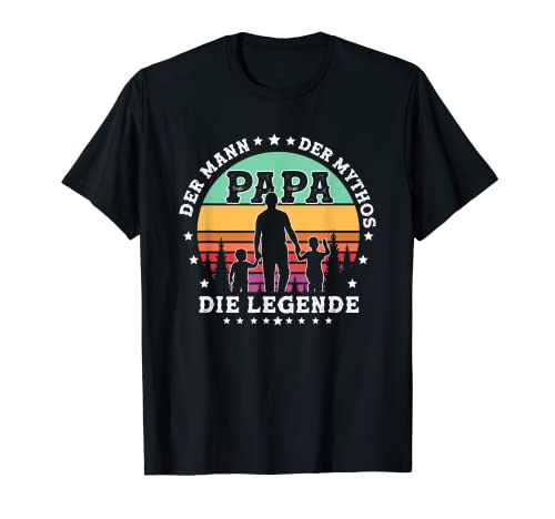 Hombre Mejor papá Ever padre con 2 hijos marido doble papá Camiseta