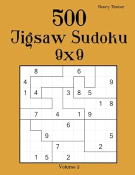 Paperback 500 Jigsaw Sudoku 9x9: Volume 2 Book