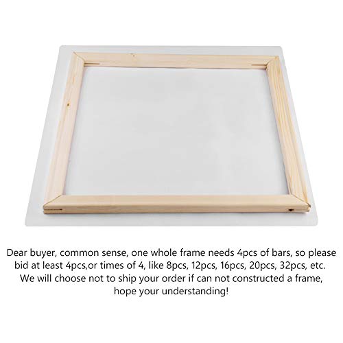 image for YCDC Solid Canvas Stretcher Frames, Premium Pine Wood Strips Bar Set, 