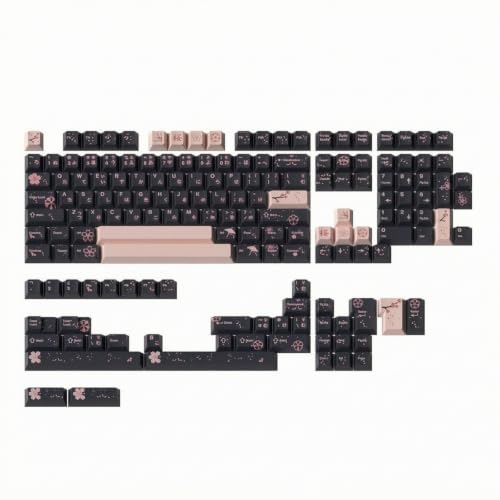Juego de teclas PBT sublimado con perfil ergonómico de keycaps para jugadores