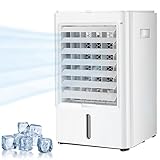 RoyceBee Enfriador de Aire Evaporativo con 3 Velocidades, Aire Acondicionado Personal con Temporizador de 1/2/4 H, para HabitacióN, Oficina, Dormitorio, Camping, Coche, Tienda de CampañA.,24V