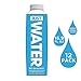 JUST Water, Premium Pure Still Spring Water in an Eco-Friendly BPA Free Plant-Based Bottle - Naturally Alkaline, High 8.0 pH - Fully Recyclable Boxed Water Carton (Pack of 12 and Pack of 24)
